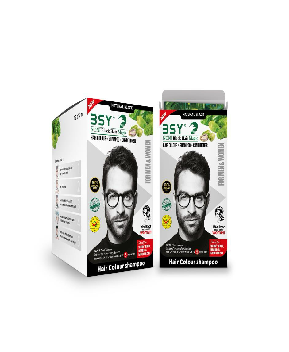 BSY Noni Hair Color Shampoo Sachets