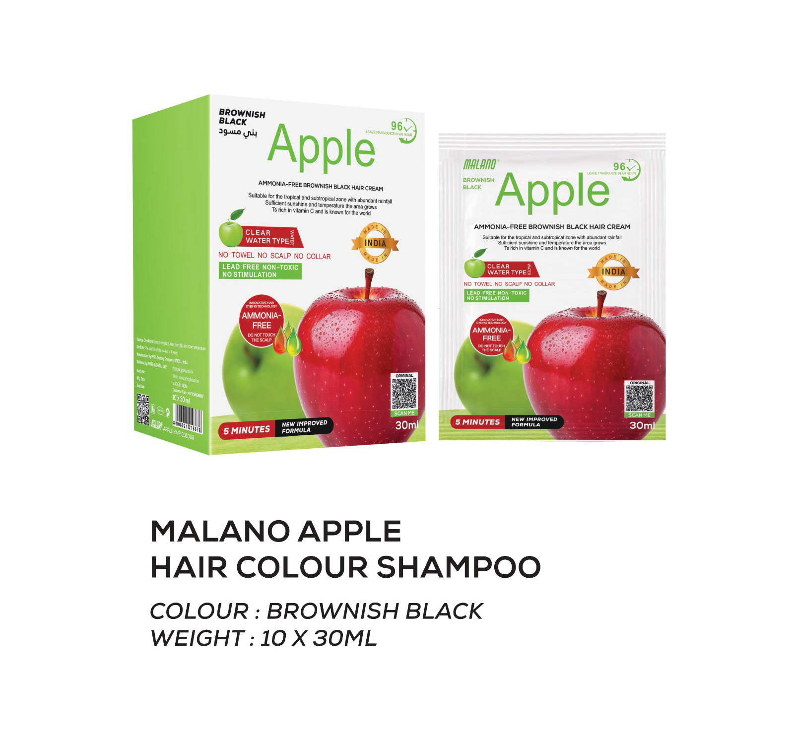 Malano Apple Hair Color Shampoo